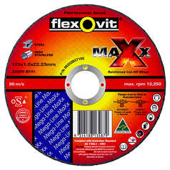 Flexovit ZA60Y-BF41 Maxx Reinforced Flat Metal Cut Off Wheel