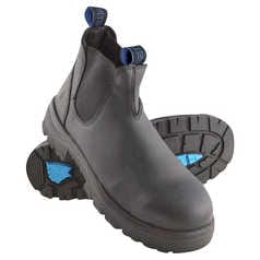 Steel Blue Hobart Elastic-Sided Pull-On Safety Boot with Steel Toecap and TPU Outsole