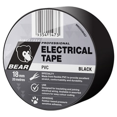 Bear Electrical PVC Black Tape
