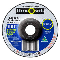 Flexovit A30S-BF27 Inox Iron-Free Grinding Wheel