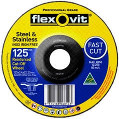 Flexovit Inox Iron Free Reinforced Cutting Disc
