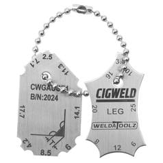 WeldaToolz 2-PCE stainless steel fillet welding gauge set WeldaToolz 2-PCE stainless steel fillet welding gauge set