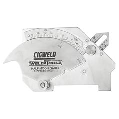 WeldaToolz Half-Moon stainless steel Bridge-Cam Style welding gauge WeldaToolz Half-Moon stainless steel Bridge-Cam Style welding gauge