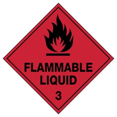 Flammable Liquid 3 Hazchem Sign