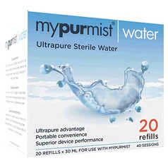 Mypurmist Ultrapure Sterile Water Refills - Pack of 20