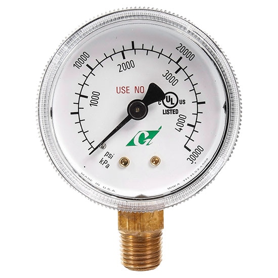 Nitrogen top pressure gauge