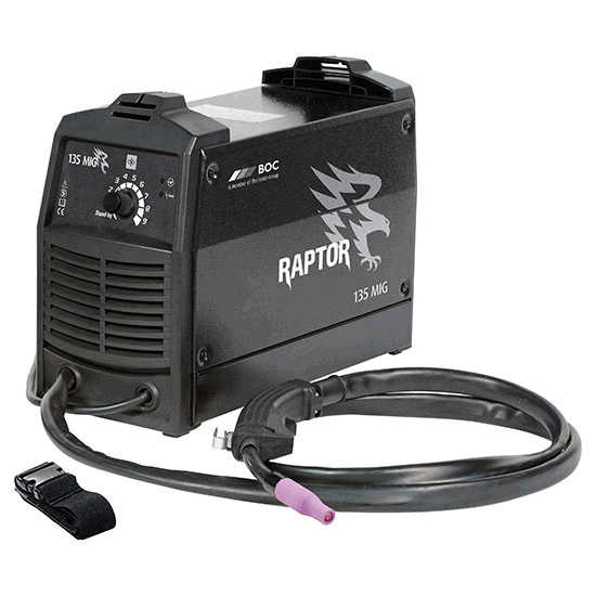BOC RAPTOR 135 Gasless MIG Welder BOC Gas