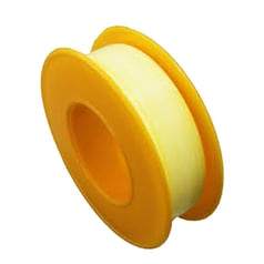 Yellow teflon tape thread