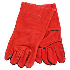 WELD GUARD Red Leather Welding Gauntlet - Single Pack