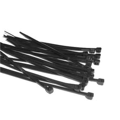 Crescent Black Cable Ties - Pack of 25