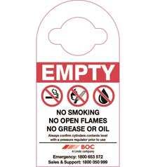 Empty Cylinder Polyurethane Hanger Sign