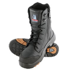 Steel Blue Tindal Lace-Up Side Zip Safety Boot with TPU outsole