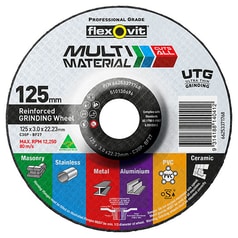 Flexovit Multi-Material Depressed Centre Ultra Thin Grinding Disc