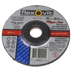 Flexovit A30 Mega Inox Premium Depressed Centre Grinding Wheel