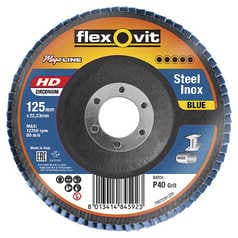 Flexovit Megaline Blue HD R860 Fiberglass Conical Flap Disc ZA