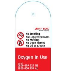 Oxygen in use door hanger pack of 2