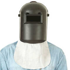 Elliotts Chrome Leather Welder's Bib