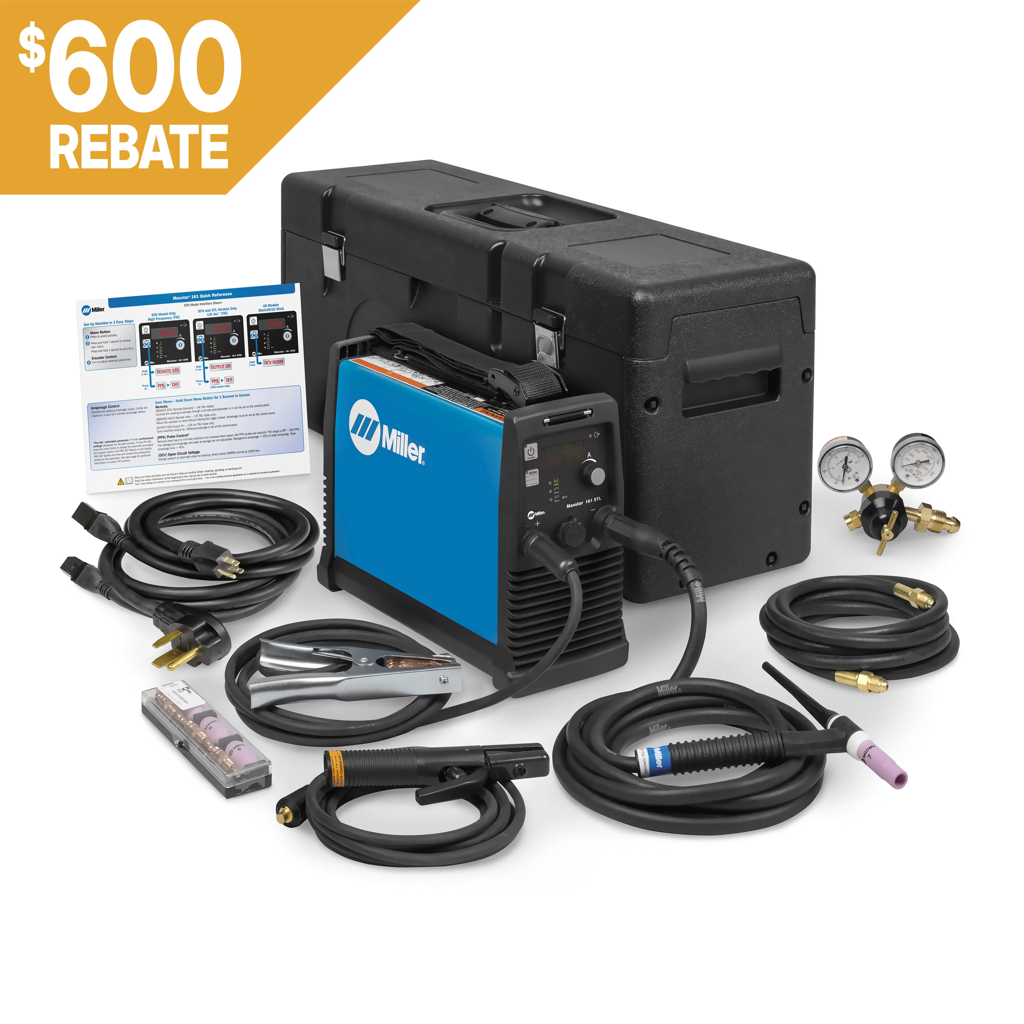 Miller® Maxstar® 161 STL TIG Welder X-Case Package | Linde Canada Inc