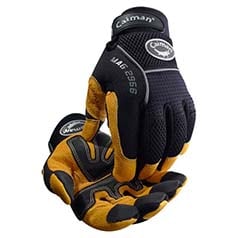 Caiman® MAG™ 2956 Multi-Activity Glove with Padded Grain Leather Palm and Black AirMesh Back