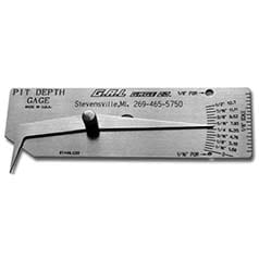 Gal Gauge Company Pit Depth Gague Undercuts/Pits to 1/2 in by 1/32 in Increments