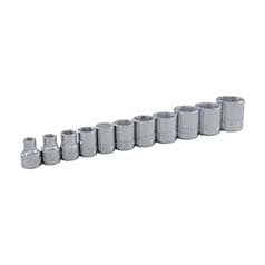 Gray Tools 3/8 in Dr. 11 Piece 6 Point Standard SAE Socket Set