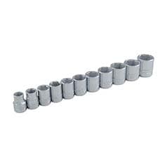 Gray Tools 3/8 in Dr. 11 Piece 6 Point Metric Socket Set