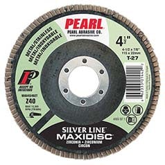 Pearl® Maxidisc™ Silver Line™ T27 13300 RPM Flap Disc