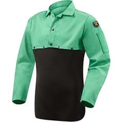Weldlite™ 1032 9 oz FR Cotton Cape Sleeves (Without Bib) - Green