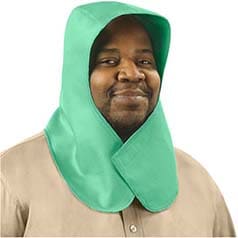 Weldlite™ 9 oz FR Cotton Hood With Neck Drape - Green