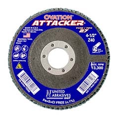 UA® Sait® Ovation® Attacker® T27 High Density Flap Disc