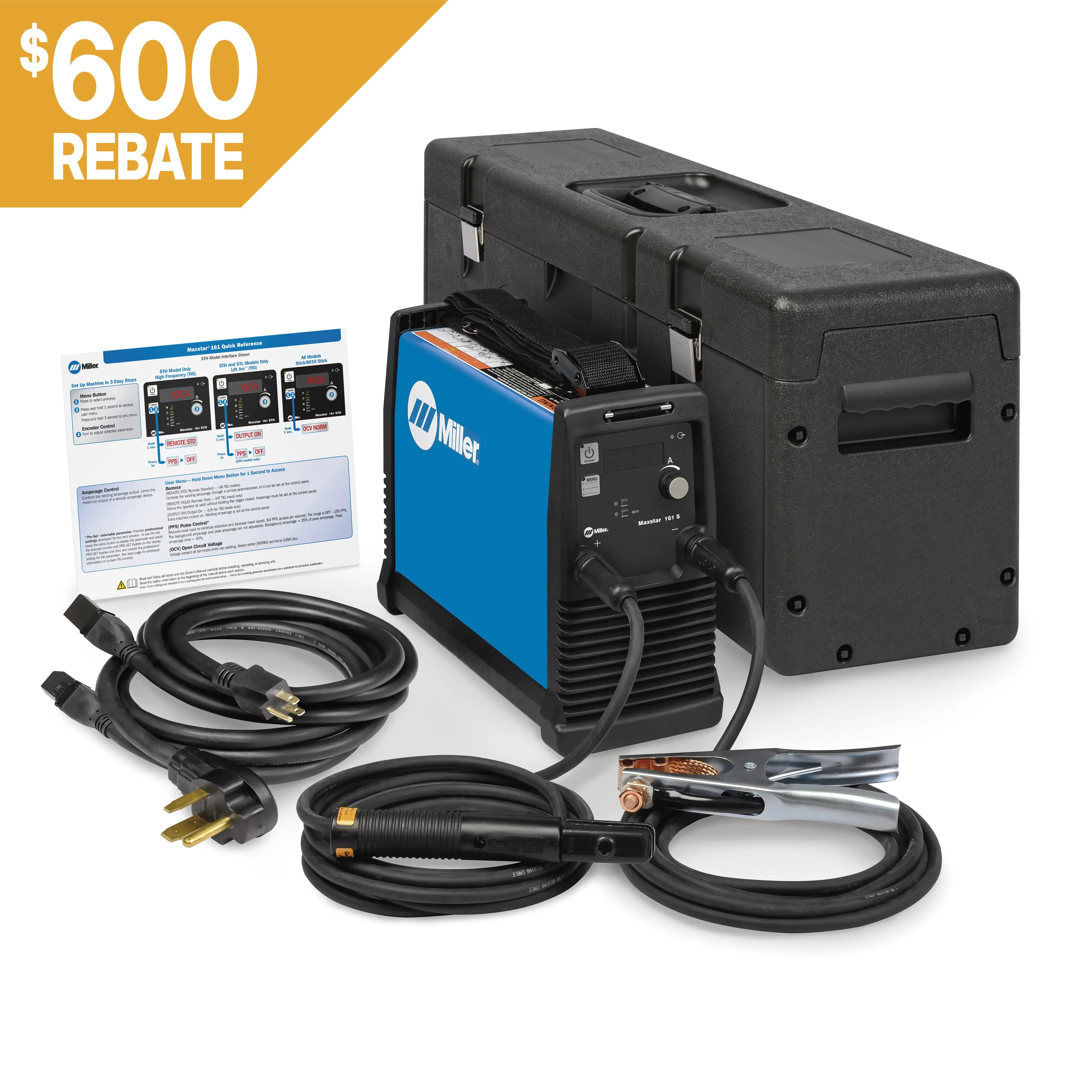 Miller® Maxstar® 161 S X-Case Paquet de bâton