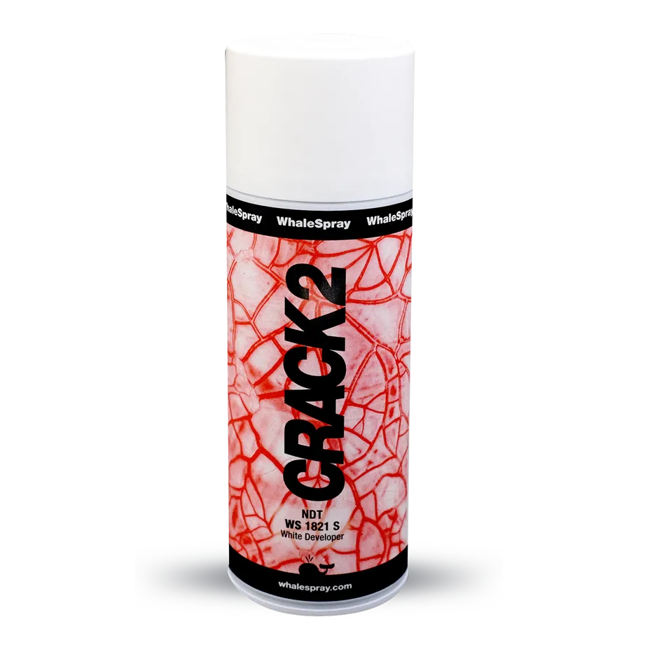 Spray révélateur WhaleSpray Crack 2, NDT, blanc