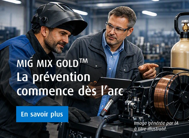 MIG MIX GOLD™ : Passeriez-vous à côté d’un gain de productivité en soudage ?