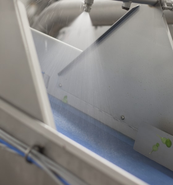 Dry Ice Blasting close-up.