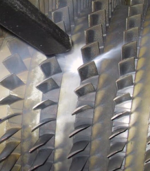 Turbine Dry Ice Blasting close-up.