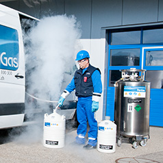 Service d'azote liquide  CARBAGAS Healthcare Schweiz