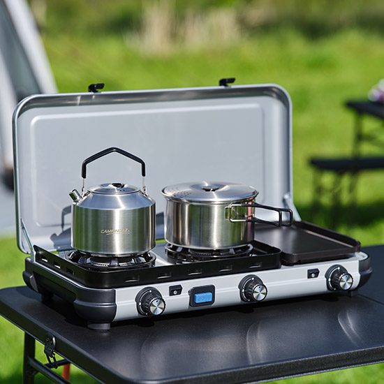 Réchaud Camping Gaz Leclerc Réchaud à Gaz De Camping 3 Feux 4,5 KW - Design Pliable - 28 Réchaud De Table Portable