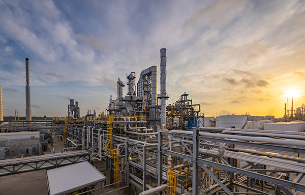 Grande installation de gaz