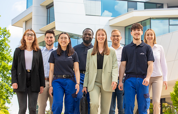 Photo de groupe d'apprentis