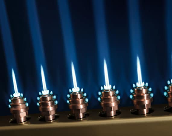 LINDOFLAMM Brenner mit Flamme