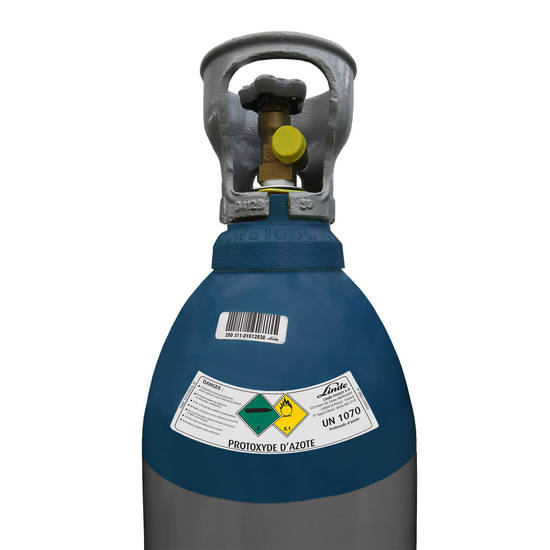 Bouteille gaz étalon N2O (Protoxyde d'azote) pour calibration ou étalonnage  détecteurs gaz