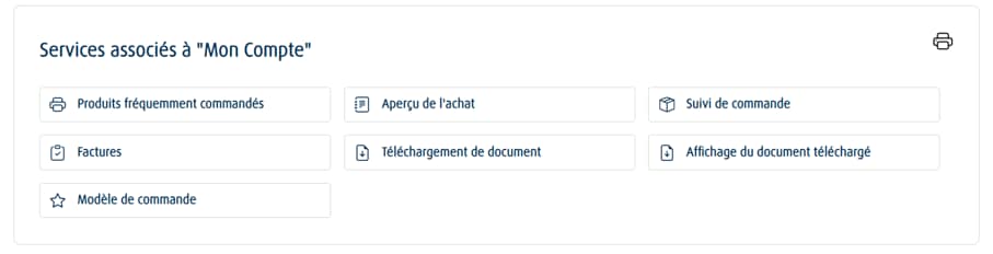 Fonctionnalités de Mon Compte