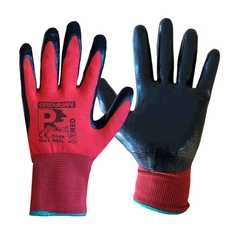 Coloursafe PredRed Smooth Nitrile Gloves