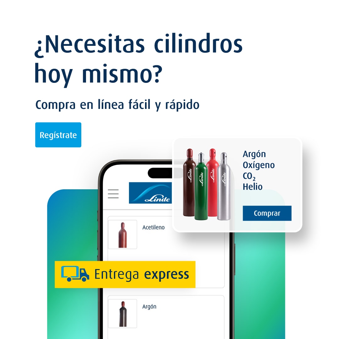 Compra cilindros Linde en línea