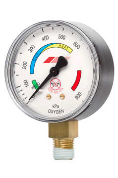 Afrox Saffire&reg; Regulator Gauges DA and O2 Outlet Pressure
