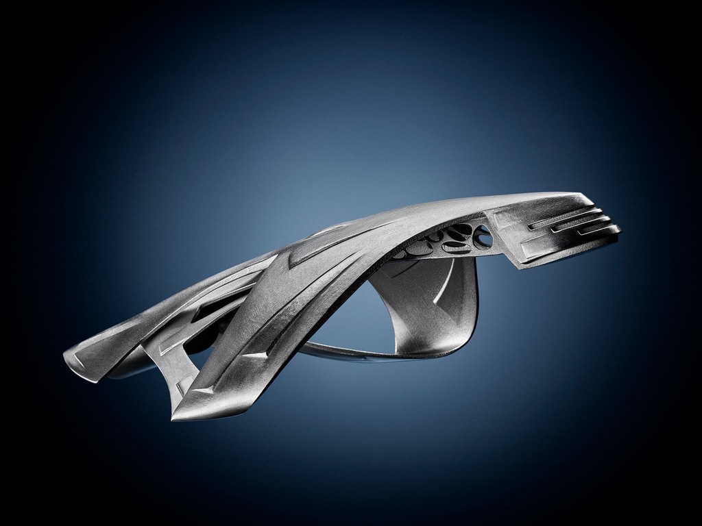 Foto van een metalen voorwerp