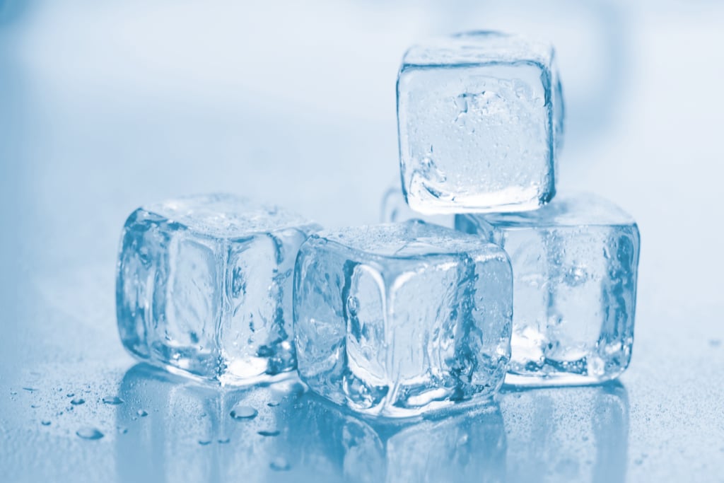 Foto van ijsklontjes