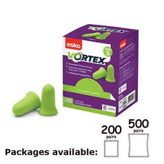 Vortex Earplugs Uncorded. Green