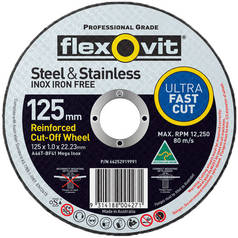 Flexovit A46T Ultra Thin Mega Inox Premium Cutting Disc