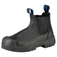 Steel Blue Hobart Elastic-Sided Safety Boot with Steel Toecap, Bump Cap and TPU Outsole